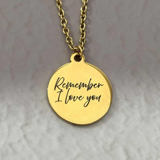 Collier Remember I Love You