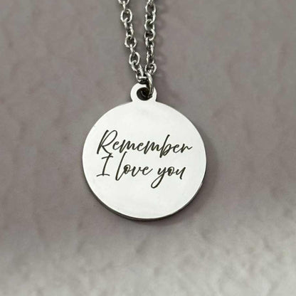 Collier Remember I Love You