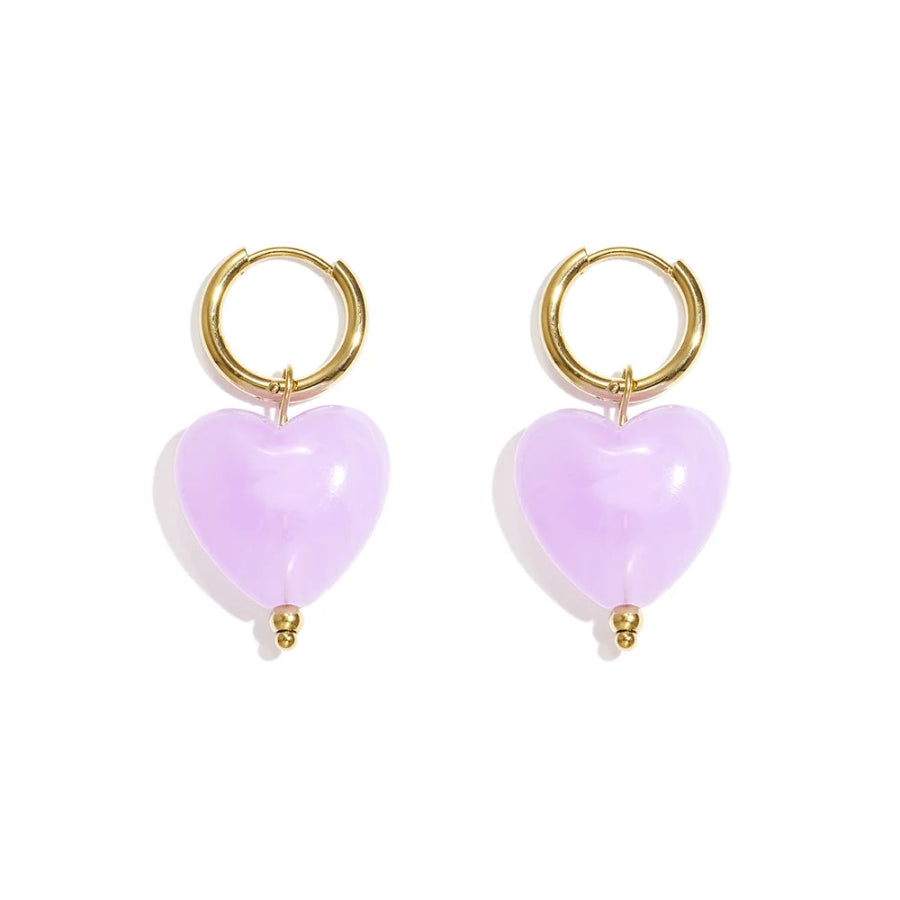 Boucles d'oreilles Violette