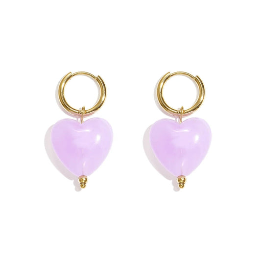Boucles d'oreilles Violette